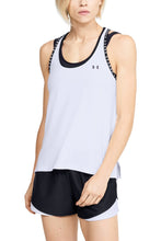 Load image into Gallery viewer, Under Armour Womens/Ladies Knockout Tank Top (White/Black)