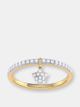 Load image into Gallery viewer, Starkissed Diamond Charm Ring in 14K Yellow Gold Vermeil on Sterling Silver