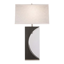 Load image into Gallery viewer, Nova of California Half Moon 30&quot; Table Lamp in Charcoal Gray and Brushed Nickel with 4-Way Rotary switch