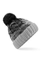 Load image into Gallery viewer, Beechfield Unisex Ombre Styled Beanie (Black/Light Gray)