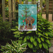 Load image into Gallery viewer, Christmas Tree And Wirehaired Dachshund Garden Flag 2-Sided 2-Ply
