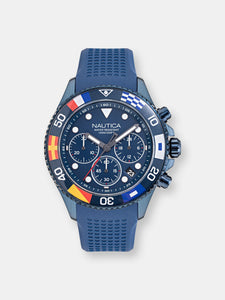Nautica Men's Westport NAPWPF908 Blue Silicone Quartz Fashion Watch