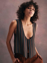 Load image into Gallery viewer, Silk Striped Vest