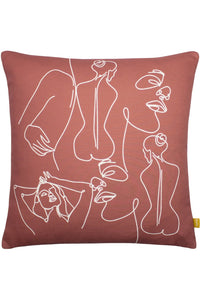 Recycled Bodyart Throw Pillow Cover