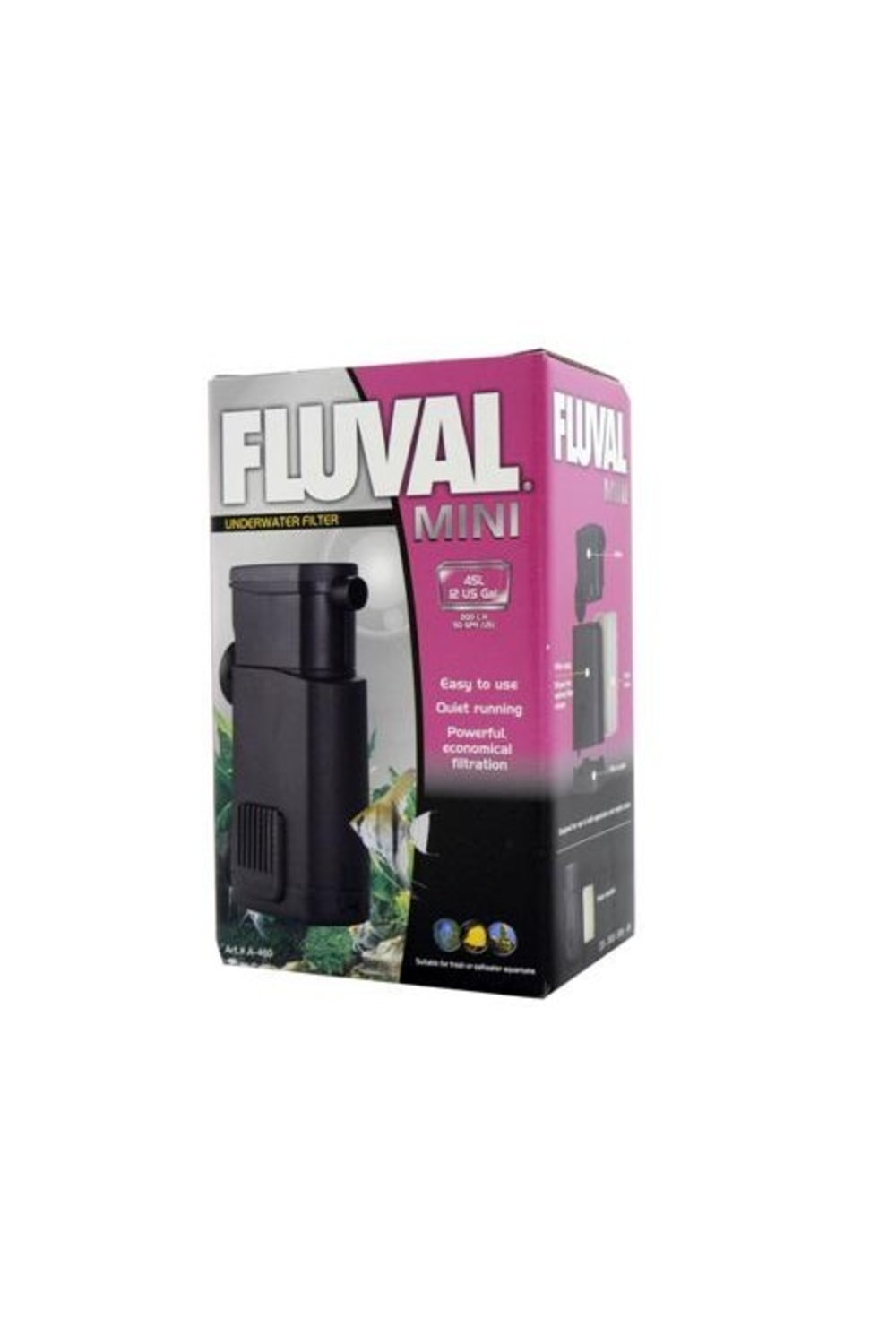 Fluval Mini Underwater Power Filter (Black) (One Size)