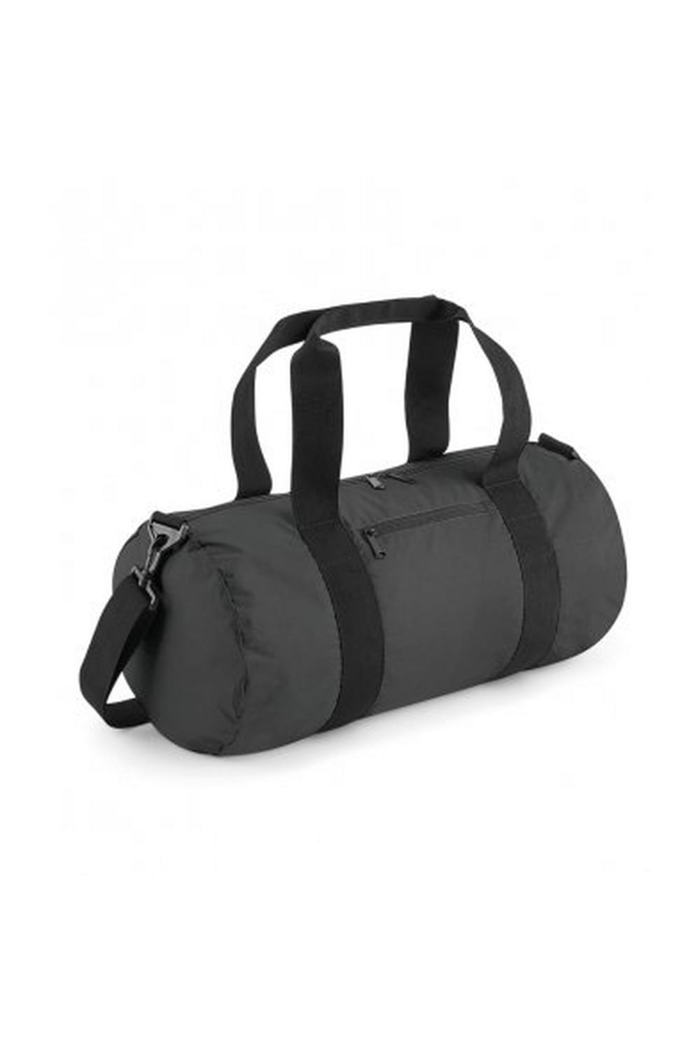 Bagbase Reflective Barrel Bag (Black/Reflective) (One Size)