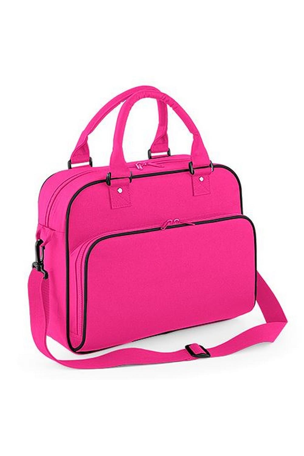 Bagbase Compact Junior Dance Messenger Bag (15 Liters) (Fuchsia/Black) (One Size)