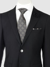 Load image into Gallery viewer, Porto Black, Slim Fit, Pure Wool Suit