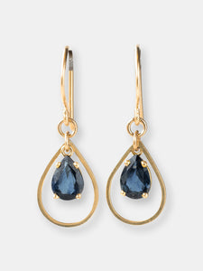 Sapphire Raindrop Earrings