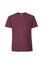 Load image into Gallery viewer, Fruit Of The Loom Mens Ringspun Premium T-Shirt (Burgundy)