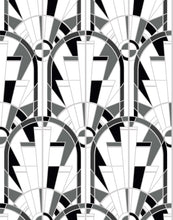 Load image into Gallery viewer, Eco-Friendly Art Deco Arched Window Wallpaper