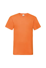 Load image into Gallery viewer, Fruit Of The Loom Mens Valueweight V-Neck T-Short Sleeve T-Shirt (Orange)