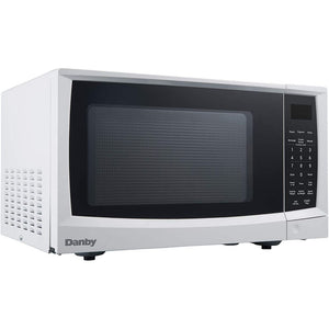 0.9 Cu. Ft. White Countertop Microwave