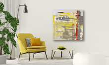 Load image into Gallery viewer, Red Yellow Gray Abstract