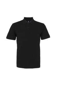 Asquith & Fox Mens Organic Classic Fit Polo Shirt (Black)