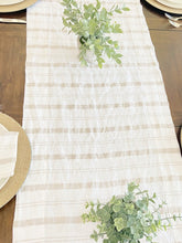 Load image into Gallery viewer, Striped Table Runner