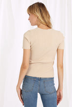 Load image into Gallery viewer, Viscose Blend SS V Neck Pullover Shirt