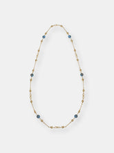 Load image into Gallery viewer, Summer Nights Turquoise Layered Necklace In 14K Yellow Gold Plated Sterling Silver