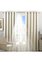 Load image into Gallery viewer, Riva Home Eclipse Blackout Eyelet Curtains (Ivory) (66 x 54in (168 x 137cm))