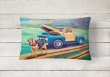 Load image into Gallery viewer, 12 in x 16 in  Outdoor Throw Pillow Bloodhound Canvas Fabric Decorative Pillow