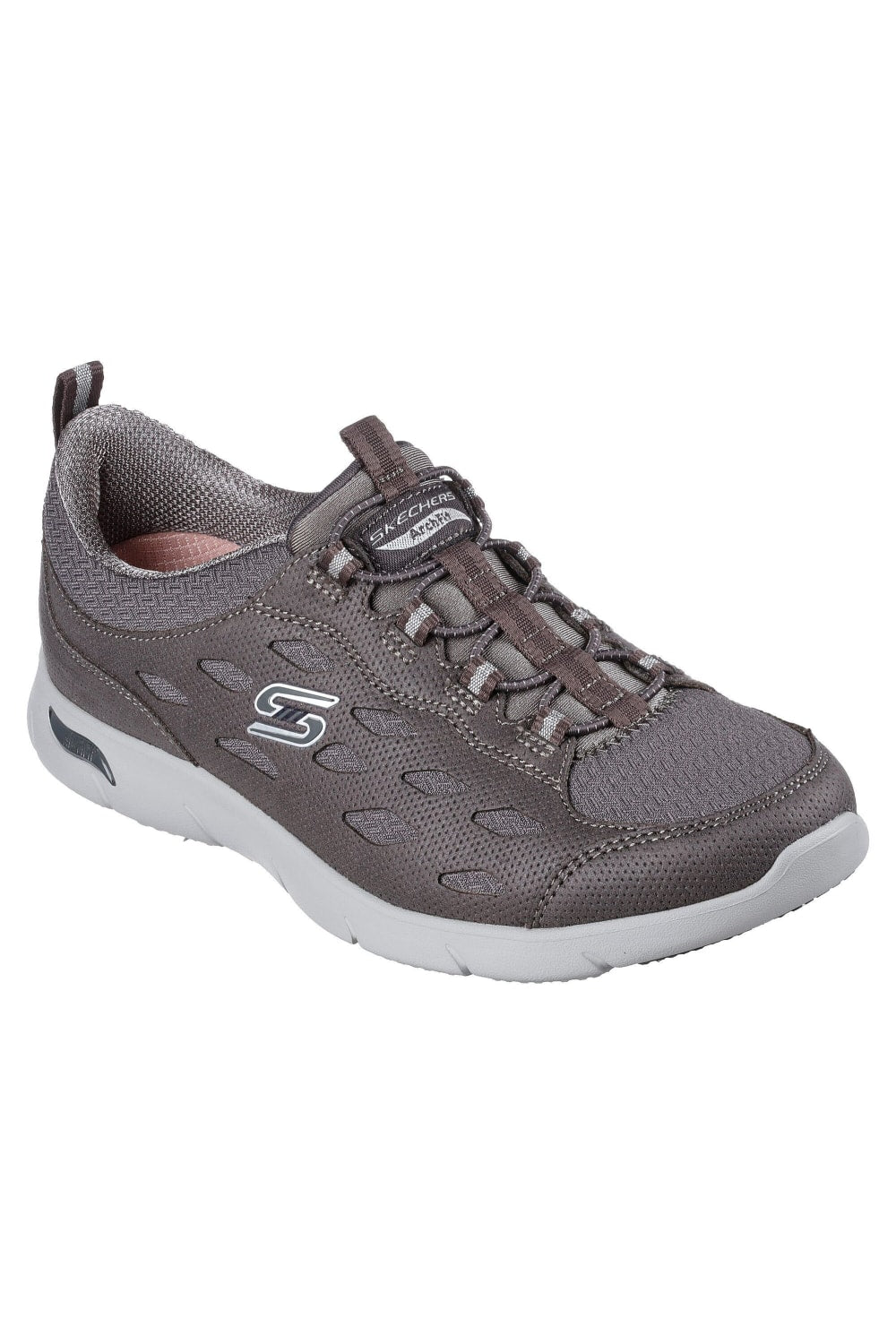 Womens/Ladies Arch Fit Refine Sneakers - Charcoal