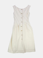 Load image into Gallery viewer, Marni Women&#39;s Beige Raw Cotton Drill Dress