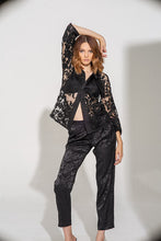 Load image into Gallery viewer, Rhodes Black Jacquard Tuxedo Pant