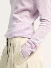 Load image into Gallery viewer, Deep V Neck Sweater - Lavender