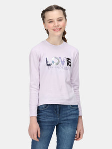 Regatta Childrens/Kids Wenbie II Love T-Shirt (Lilac Frost)
