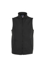 Load image into Gallery viewer, Russell Mens Smart Softshell Gilet Jacket (Black)