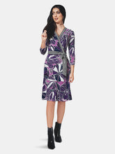 Load image into Gallery viewer, Banded Perfect Wrap Dress in Retro Floral