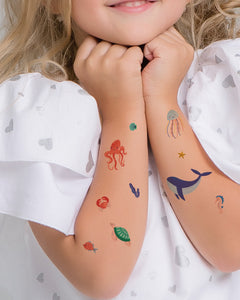 Ocean Mix Temporary Tattoos