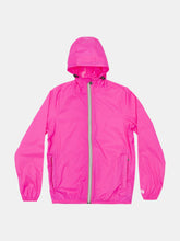 Load image into Gallery viewer, Sloane - Pink Fluo Full Zip Packable Rain Jacket