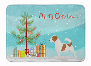 19 in x 27 in Jack Russell Terrier Merry Christmas Tree Machine Washable Memory Foam Mat