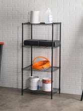 Load image into Gallery viewer, 4 Tier Steel Wire Shelf, Black
