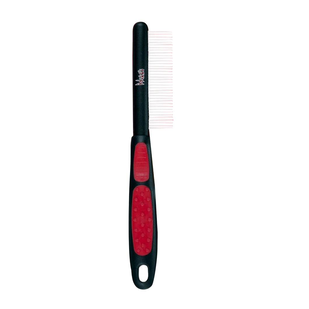 Interpet Limited Mikki Medium Coat Grooming Comb (Black/Red) (One Size)