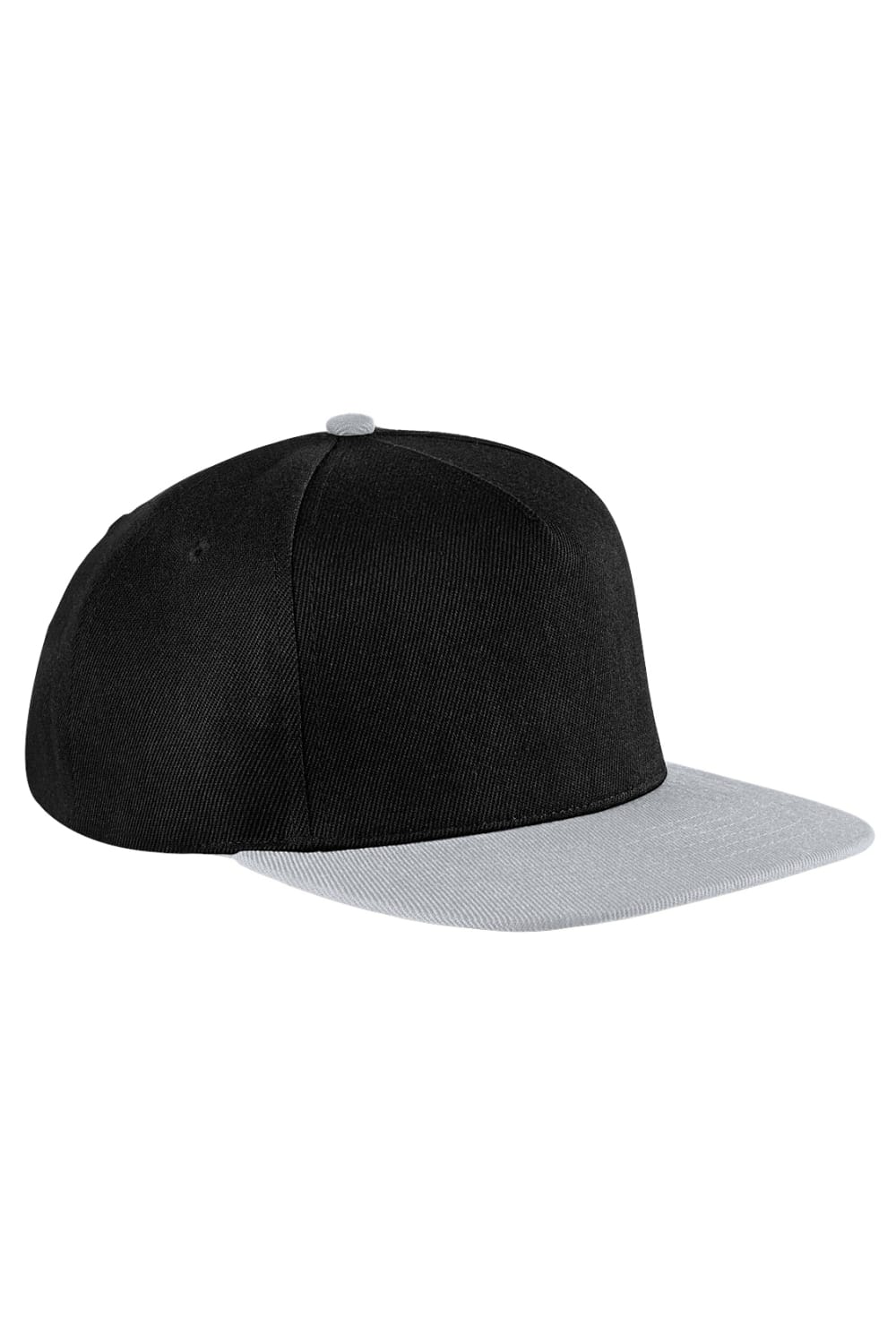 Unisex Original Flat Peak Snapback Cap Pack Of 2 - Black/Light Grey