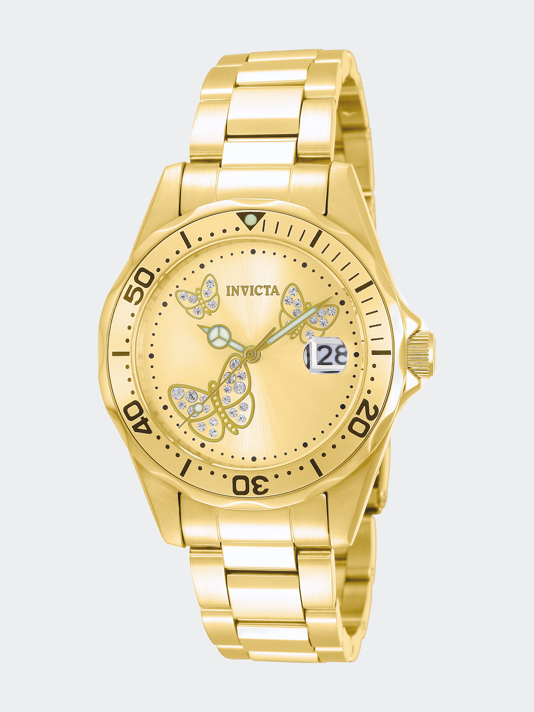 Womens 12505 Gold Stainless Steel Quartz Formal Watch