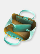 Load image into Gallery viewer, Jane - Tiffany Blue Vegan Leather Satchel
