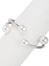 Load image into Gallery viewer, Hinged Pearl Cuff Bracelet