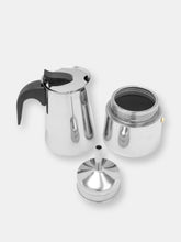 Load image into Gallery viewer, 6 Cup Stainless Steel Espresso Maker, Silver