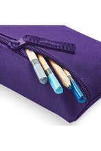 Load image into Gallery viewer, Quadra Classic Zip Up Pencil Case (Purple) (One Size)