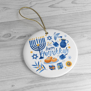 Happy Hanukkah Ornament