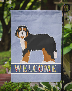11 x 15 1/2 in. Polyester Bernedoodle Welcome Garden Flag 2-Sided 2-Ply