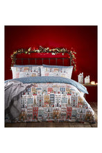 Load image into Gallery viewer, Festive Christmas Town Duvet Cover Set - UK Single