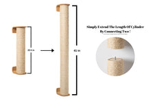Load image into Gallery viewer, Cylinder: Wall Mounted Using &amp; Floor Using Cat Scratcher, Scratching Post