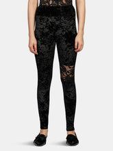 Load image into Gallery viewer, Velvet and Lace Leggings