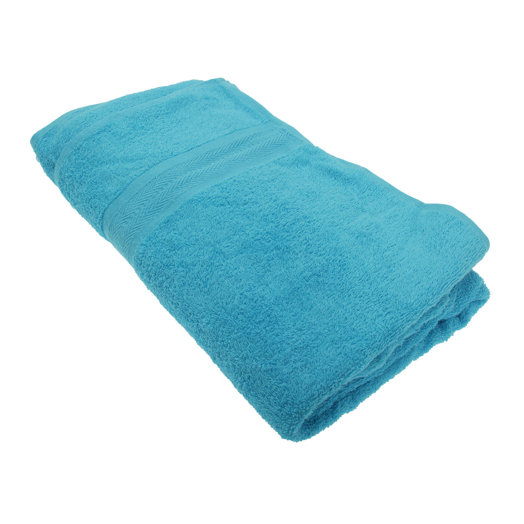 Jassz Beach/Bath Plain Sheet Towel (Pack of 2) (Aqua) (One Size)