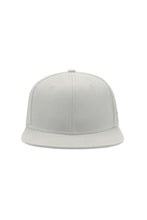 Load image into Gallery viewer, Snap Back Flat Visor 6 Panel Cap (Pack of 2) - White