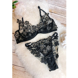 Ornella Black Underwire Bralette